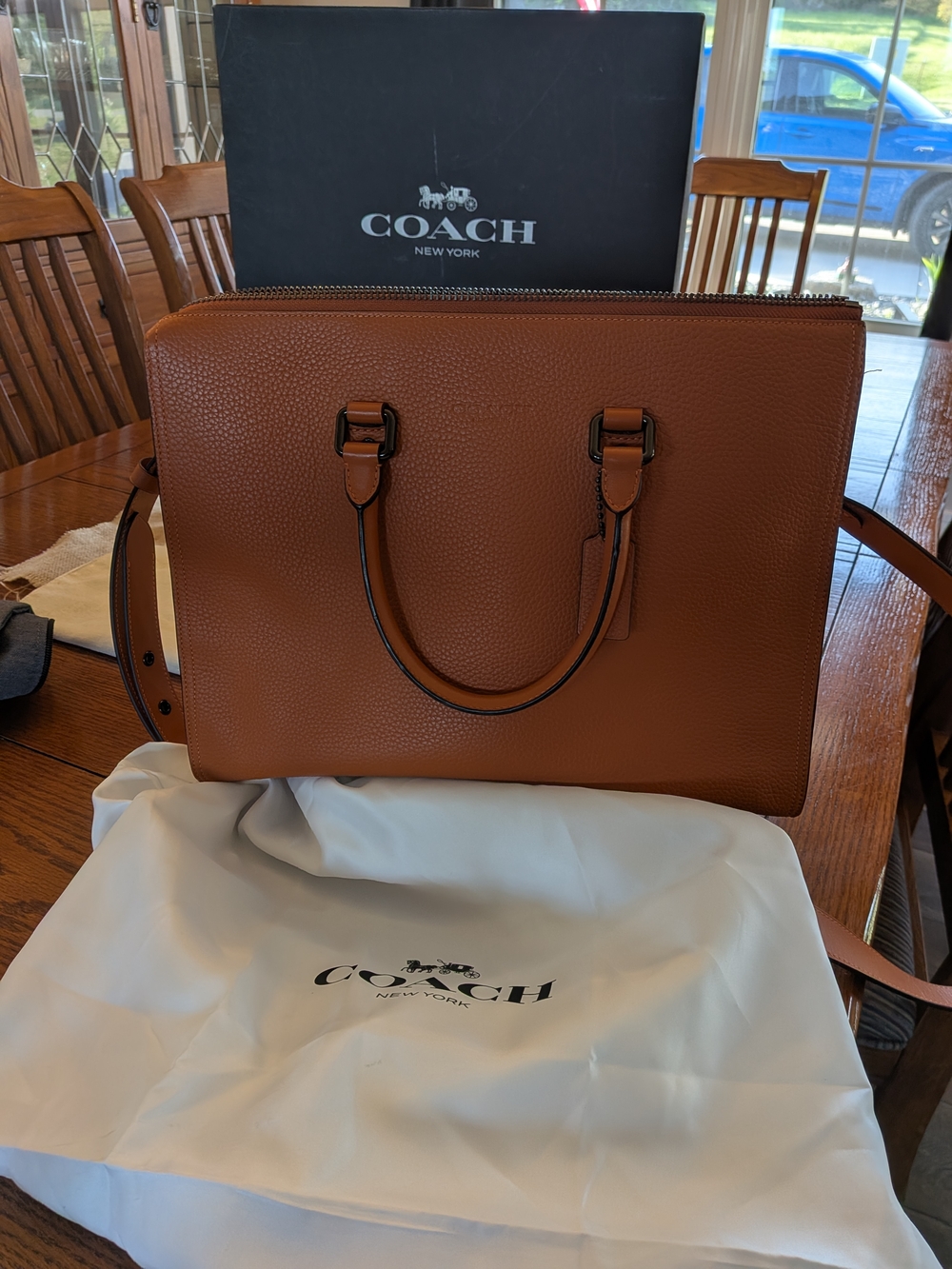 Coach Gotham Canyon Portfolio RARE Gunmetal
